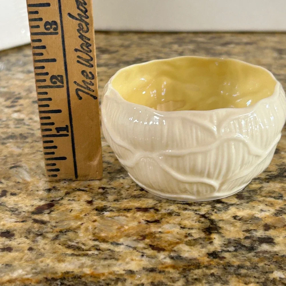 Belleek Neptune Open Sugar Bowl 3.25